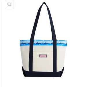 Vineyard Vines shark week tote